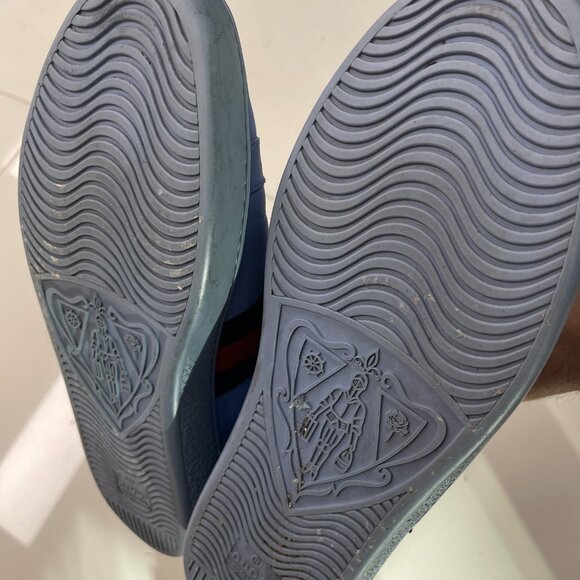 Gucci Ace Blue Leather work limited edition - Picture 5 of 5